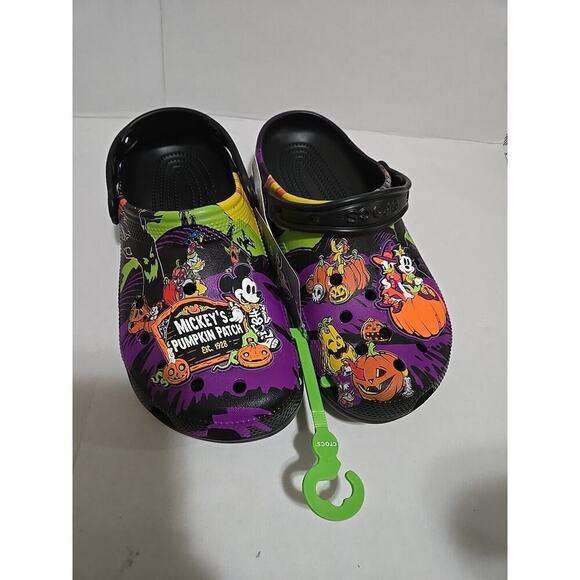Disney Parks Halloween 2024 Mickey’s Pumpkin Patch Adult Clogs Crocs Size M6/W8 - Picture 2 of 6